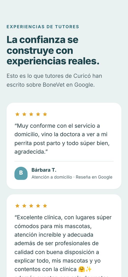 Reseñas de clientes de BoneVet